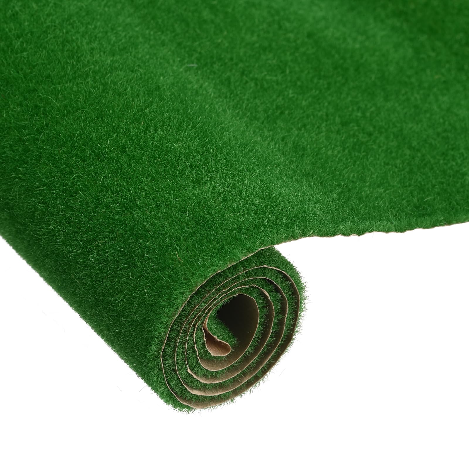 MECCANIXITY Artificial Model Grass Mat 10" x 19.7" Green Small Realistic Fake Turf for Garden Lawn Decoration Model