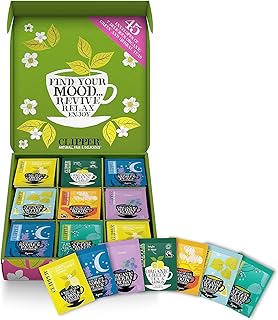 Clipper Tea Organic Herbal & Green Tea Selection Gift Box|Organic, Eco Friendly & Fair Trade| Assorted Individually Wrapped Tea Bags |1 Sampler box with 45 Unbleached Tea Bags