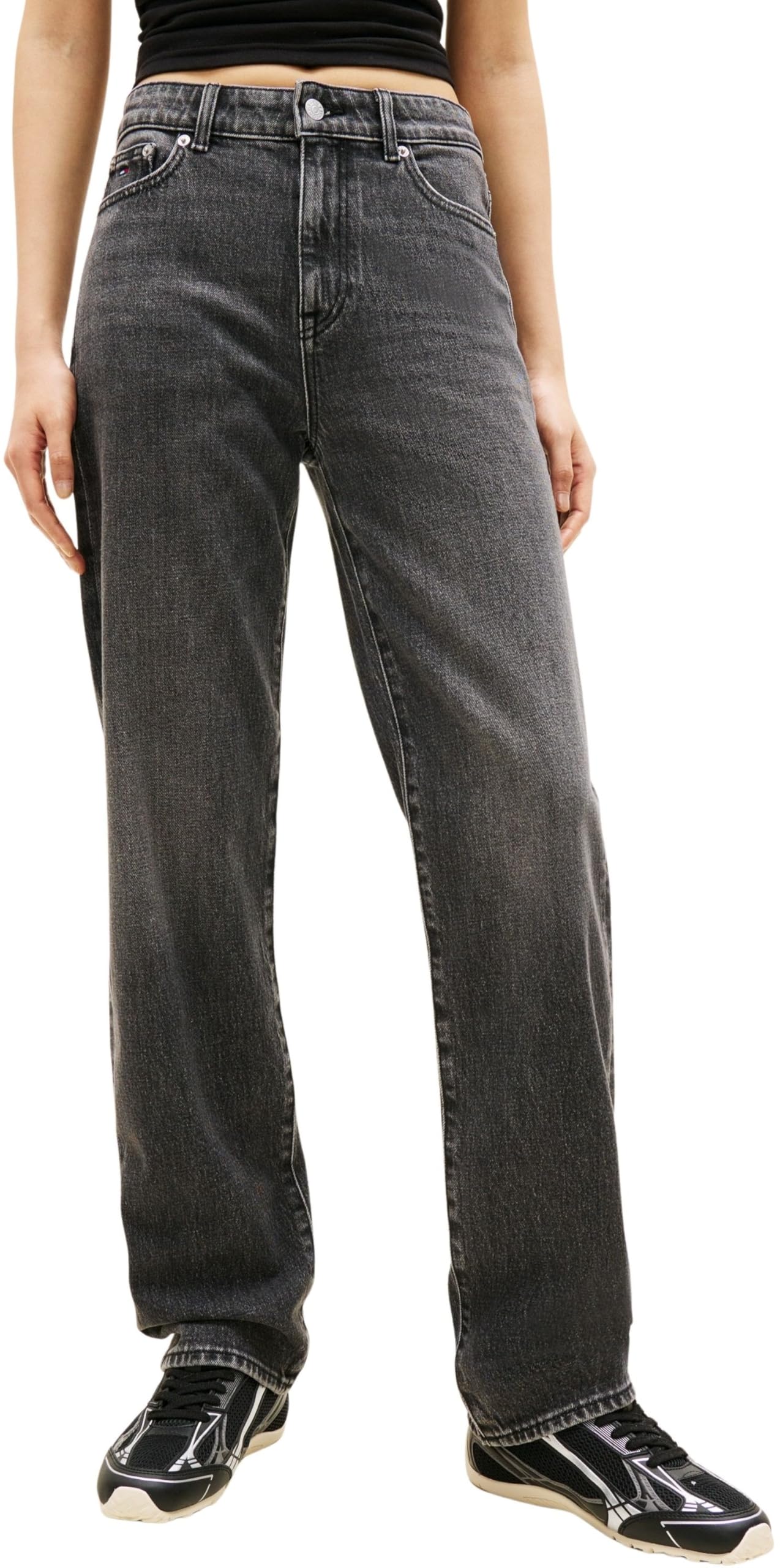 Tommy Jeans - Kira Mr Slim STR Bi0187 Dw0dw22649, Dritto Donna
