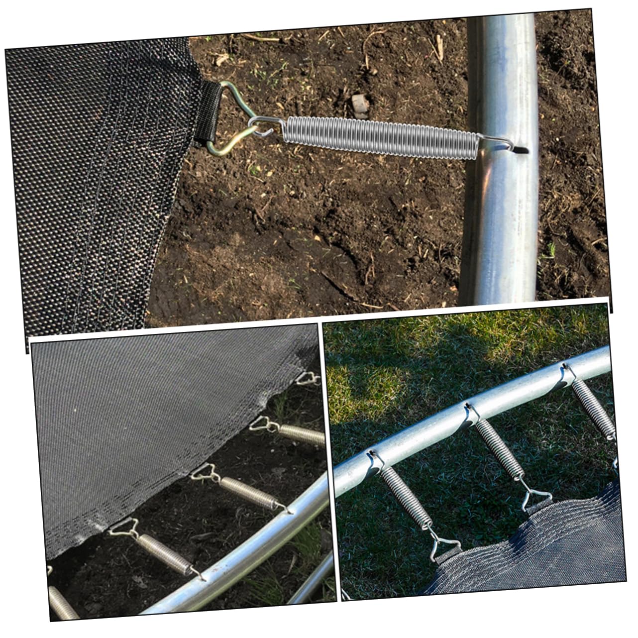 TOYANDONA Trampolinfedern aus Metall für Trampoline Ersatzfedern aus Verzinktem Stahldraht Praktische Federn für Austausch