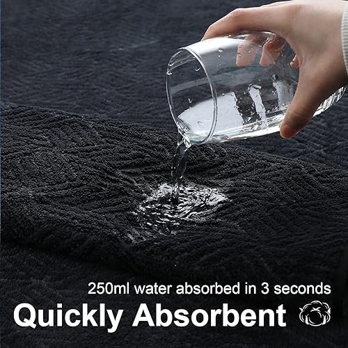 Miniatura 5 de Juego de 8 toallas de baño moradas, 2 toallas de gran tamaño, 2 toallas de mano, 4 toallas pequeñas, toallas de baño de 21.16 ozm, toallas de baño