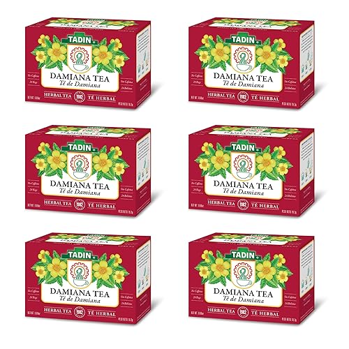 Miniatura 5 de Tadin Herb  Tea Co Té de Damiana Sin cafeína 24 bolsitas de té Paquete de 6