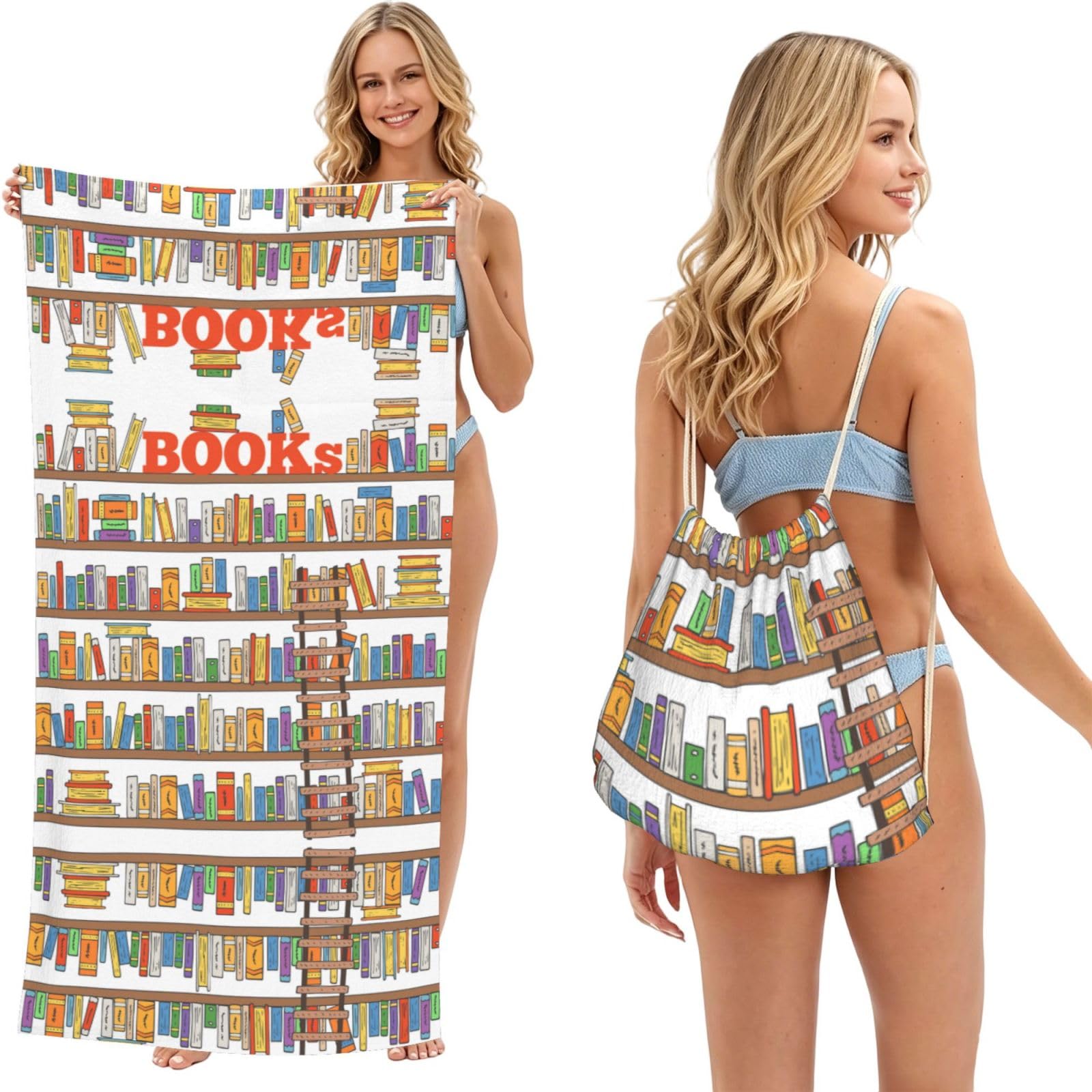 Serviette de plage à séchage rapide grand format 180x60 cm pour sport