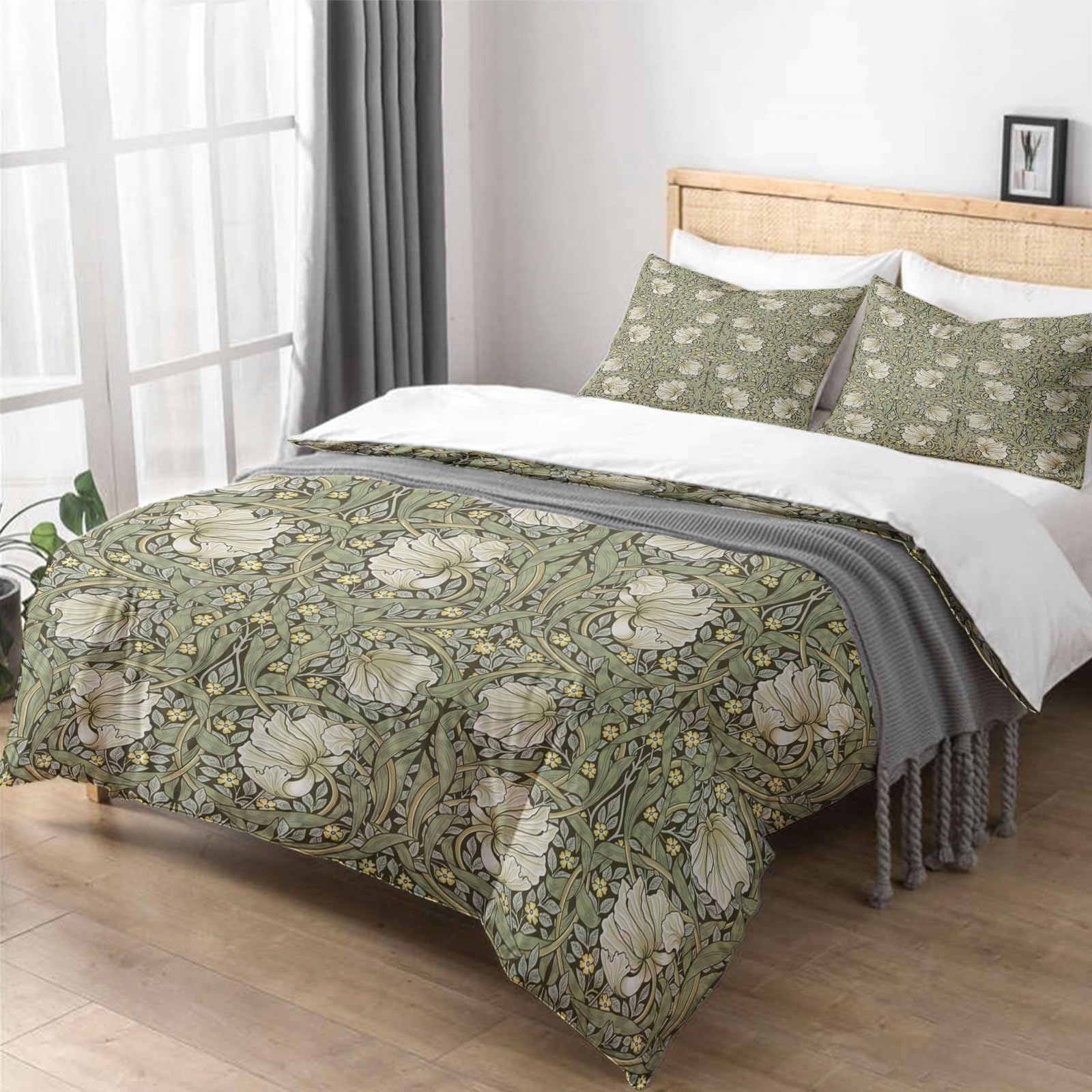Amazon.com: William Morris Vintage Floral Duvet Cover Sets  WILLIAM MORRIS Floral Print Duvet Set main image 1