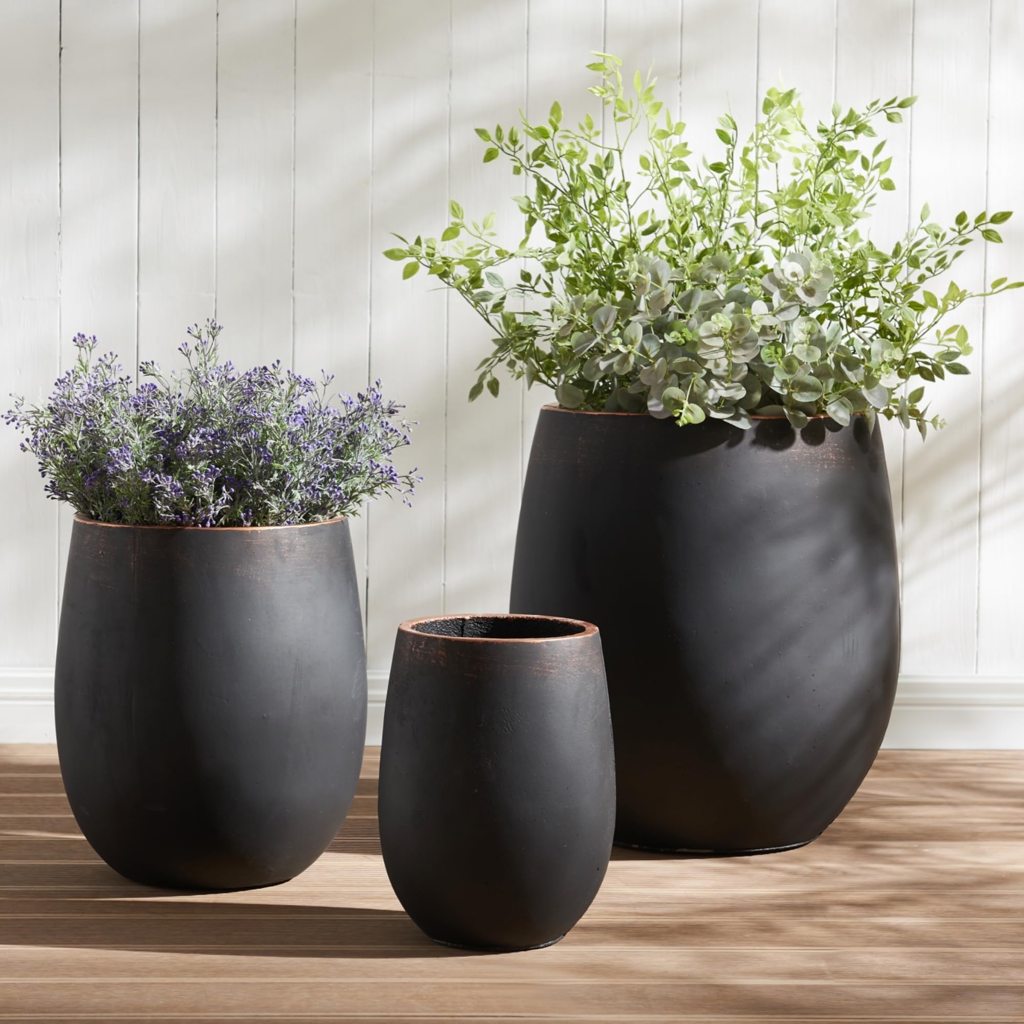 Wallowa Concrete Planter Set of 3
