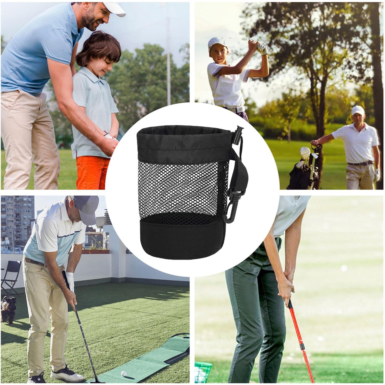 Sacca Da Golf Borsa Per Palline Da Golf Custodia Organizzatore Porta Palline Con Coulisse Borsa Sportiva In Rete