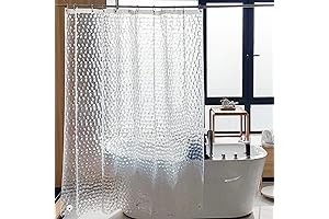 NTBAY EVA Clear Shower Curtain: Enhance Bathroom Aesthetics with Durability