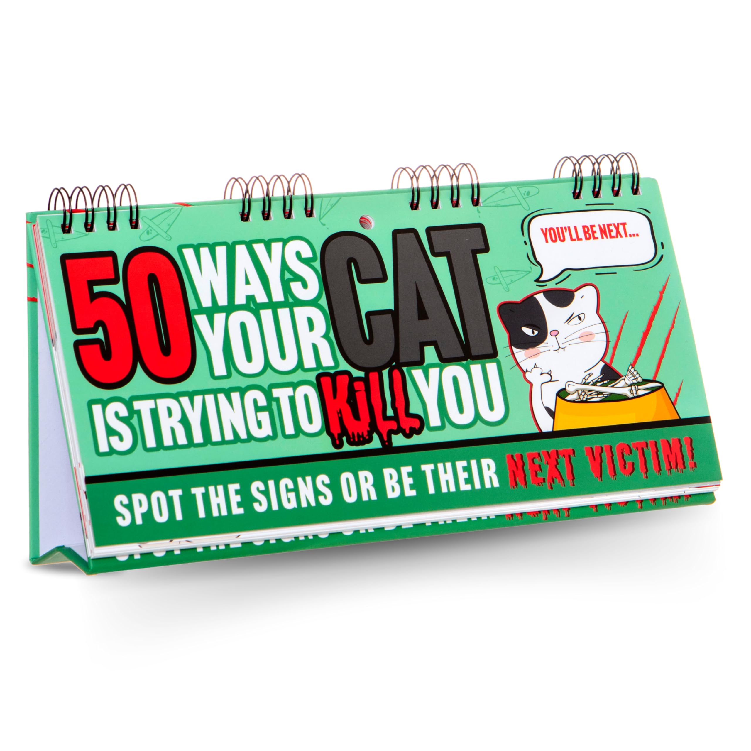 Boxer Gifts Cat Gifts For Cat Lovers - 50 Ways Your Cat Is Trying To Kill You Flipbook - Funny Gift For Owners
