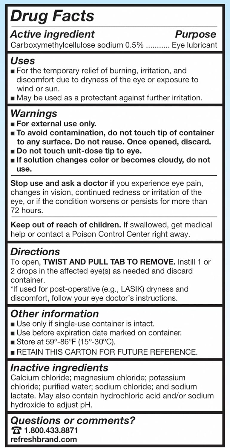 Refresh Plus Lubricant Eye Drops, Value Size, 70-0.01 Fluid Ounce (0.4 ml) Containers