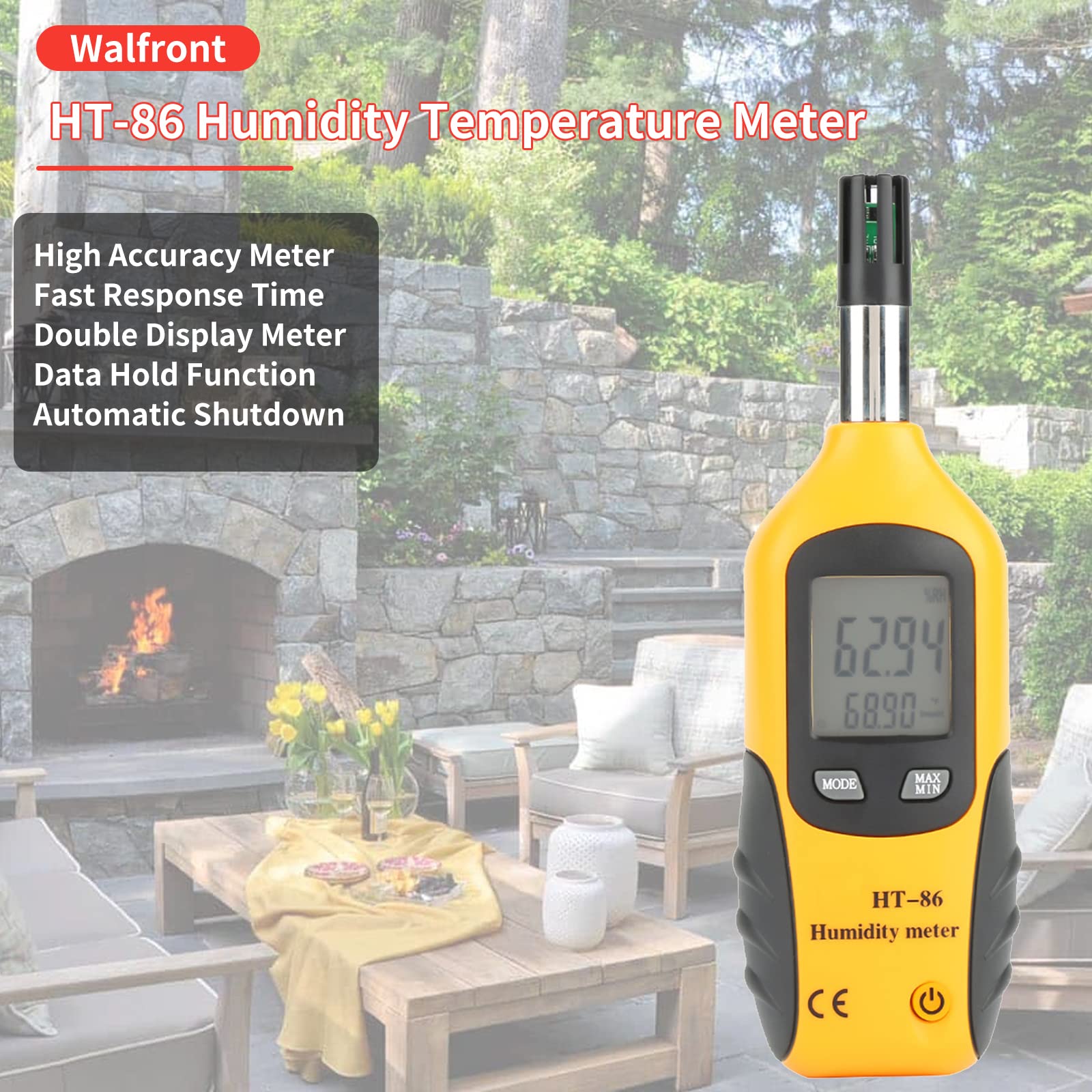 Digital Hygrometer Thermometer, Humidity &Temperature Sensor With Backlight | Buy Online In