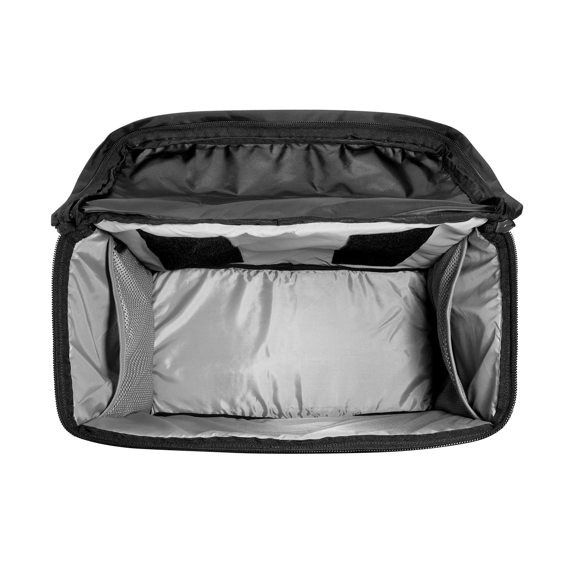 Tasmanian Tiger TT Gear Bag – watowana, wytrzymała torba na wyposażenie, czarna, z laserowym cut Molle i zapięciem na rzep oraz dwoma kieszeniami z siatki., czarny, 40 Liter, Torba na wyposażenie