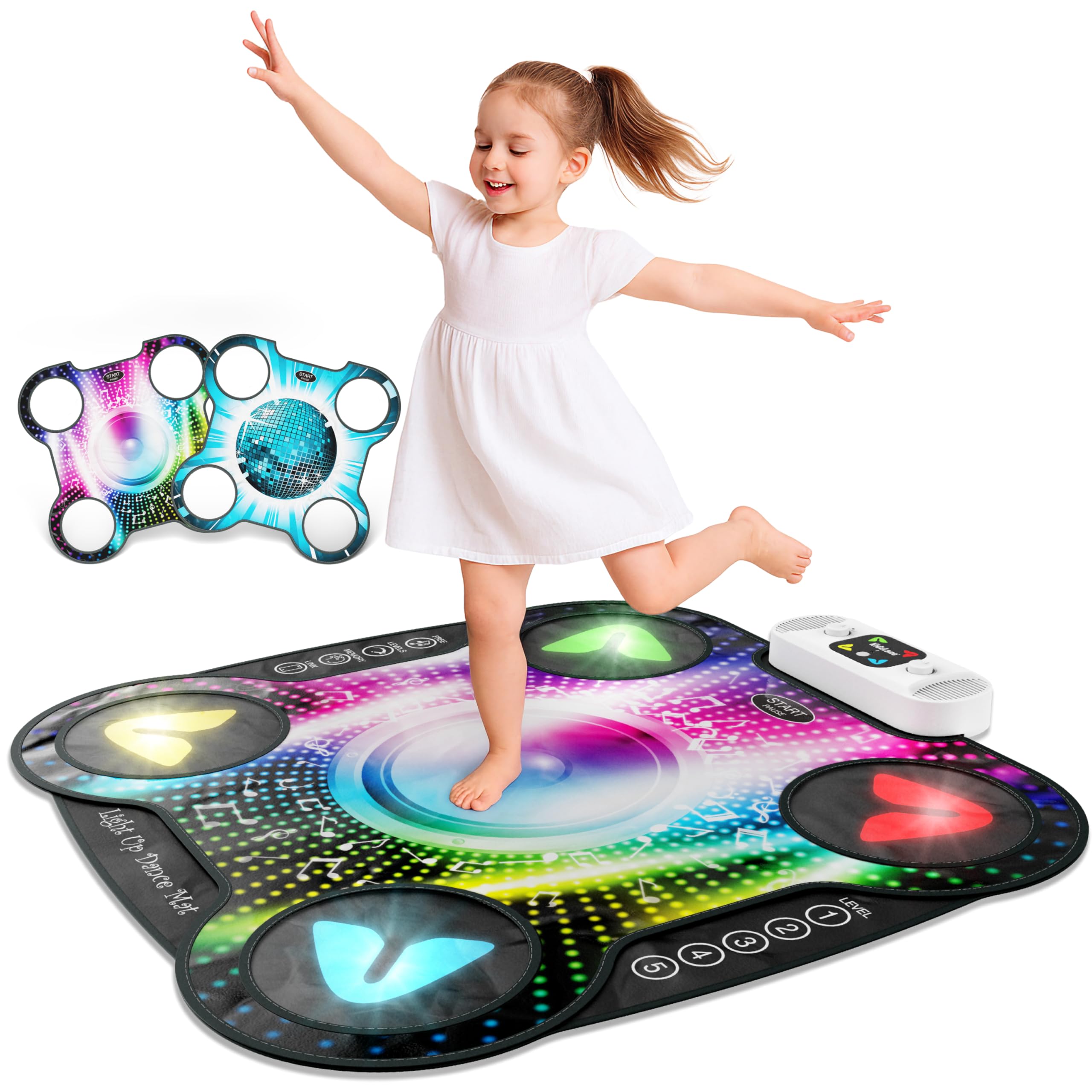 Amazon.com: Kidzlane Light Up DJ Dance Mat for Kids - Bluetooth
