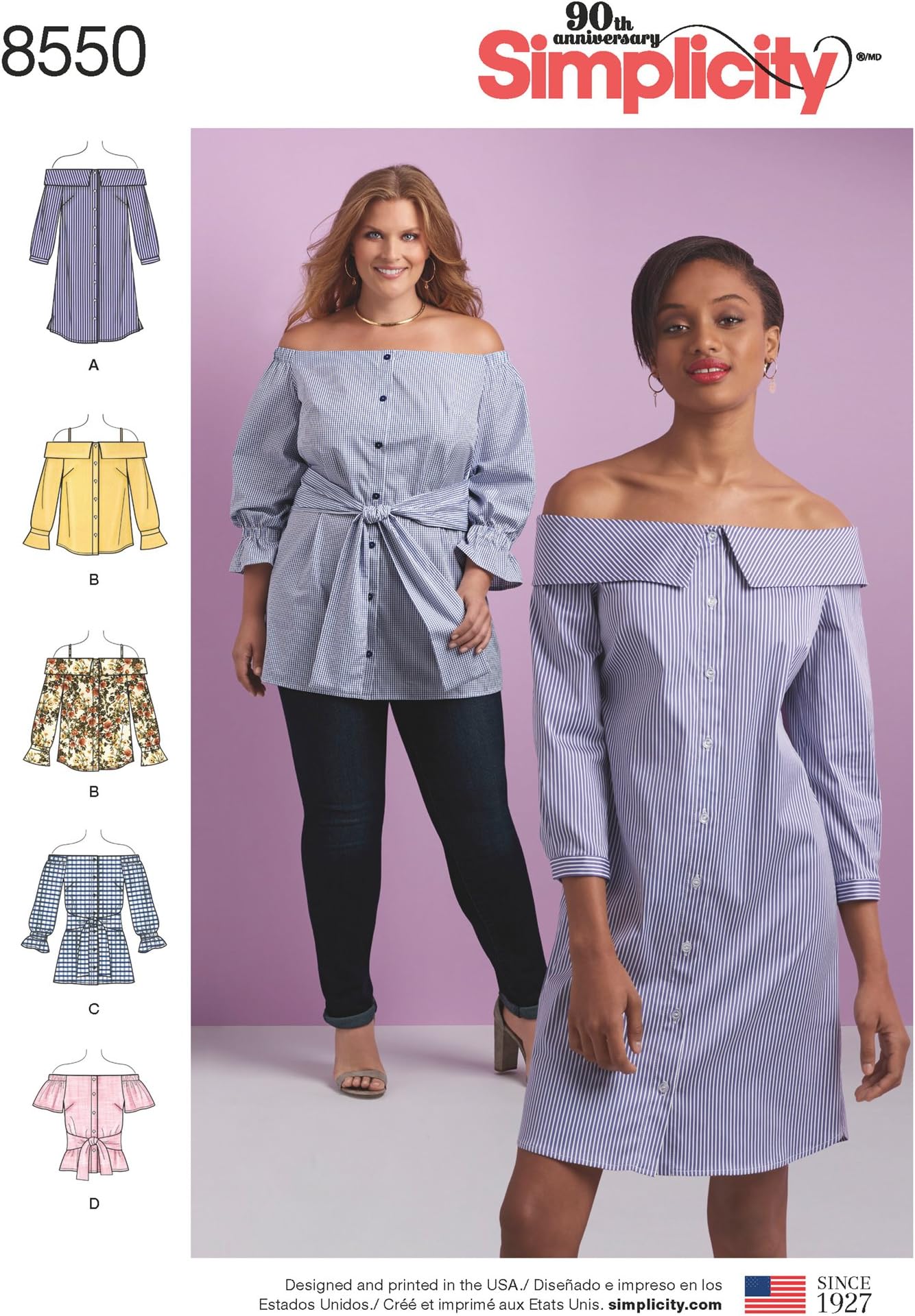 Simplicity 8550Simplicity Pattern 8550 Women’s Dress, Tunic & Top, Paper, White, AA (10-12-14-16-18)