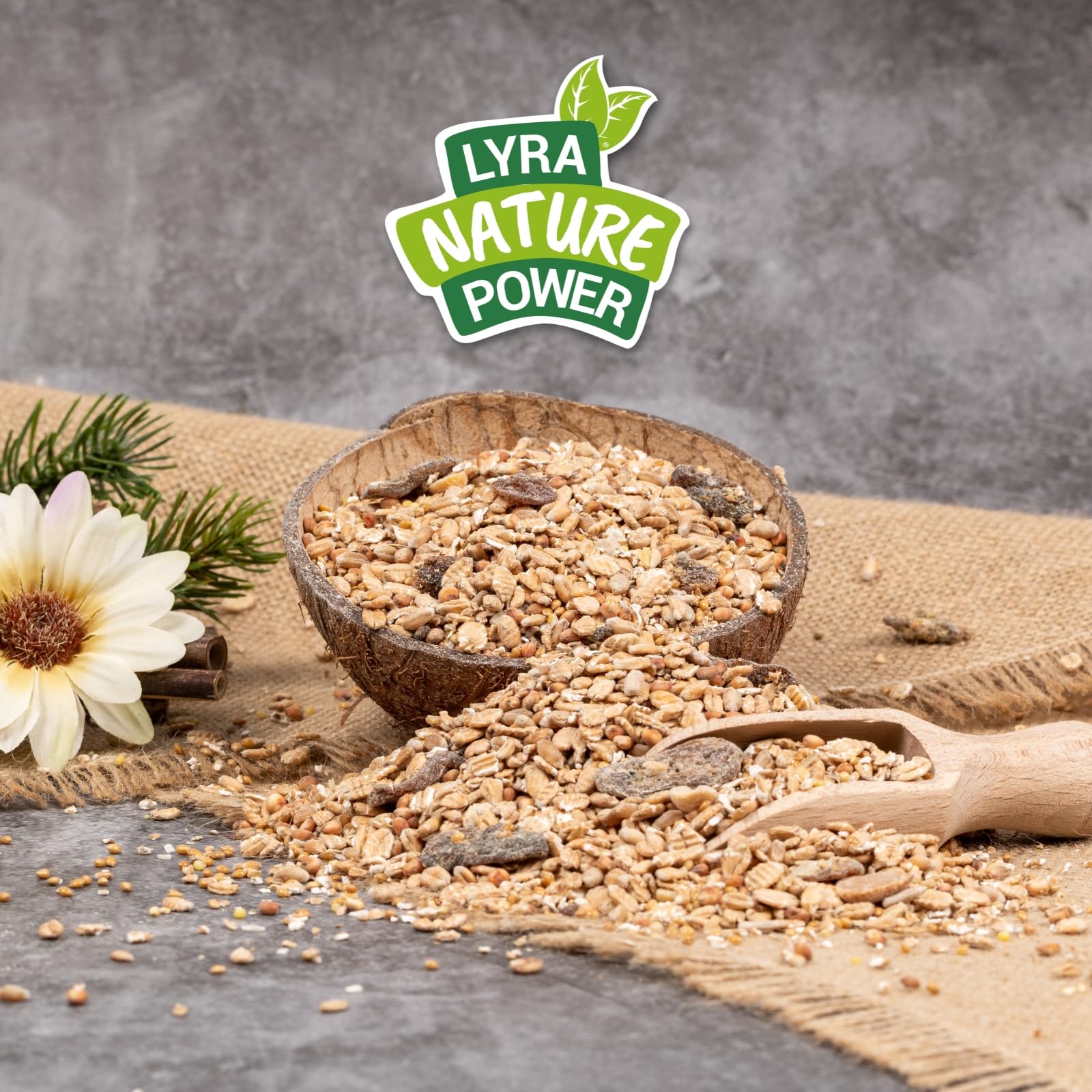 Lyra Pet® 25 kg Fettfutter für Wildvögel Streufutter Vogelfutter Energie | Ganzjahres Wildvogelfutter - Kalorienreich - Ideal für Weichfresser im Sommer & Winter - Geeignet für Balkon & Terrasse