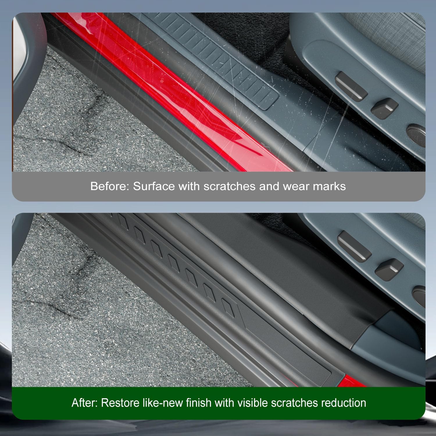 Rear Bumper Step Pad Compatible with 2022-2025 Ford Maverick Rear Door Entry Guard TPE 10 PCS Door Sill Protector No Lariat Replacement for 2022-2025 Ford Maverick Accessories