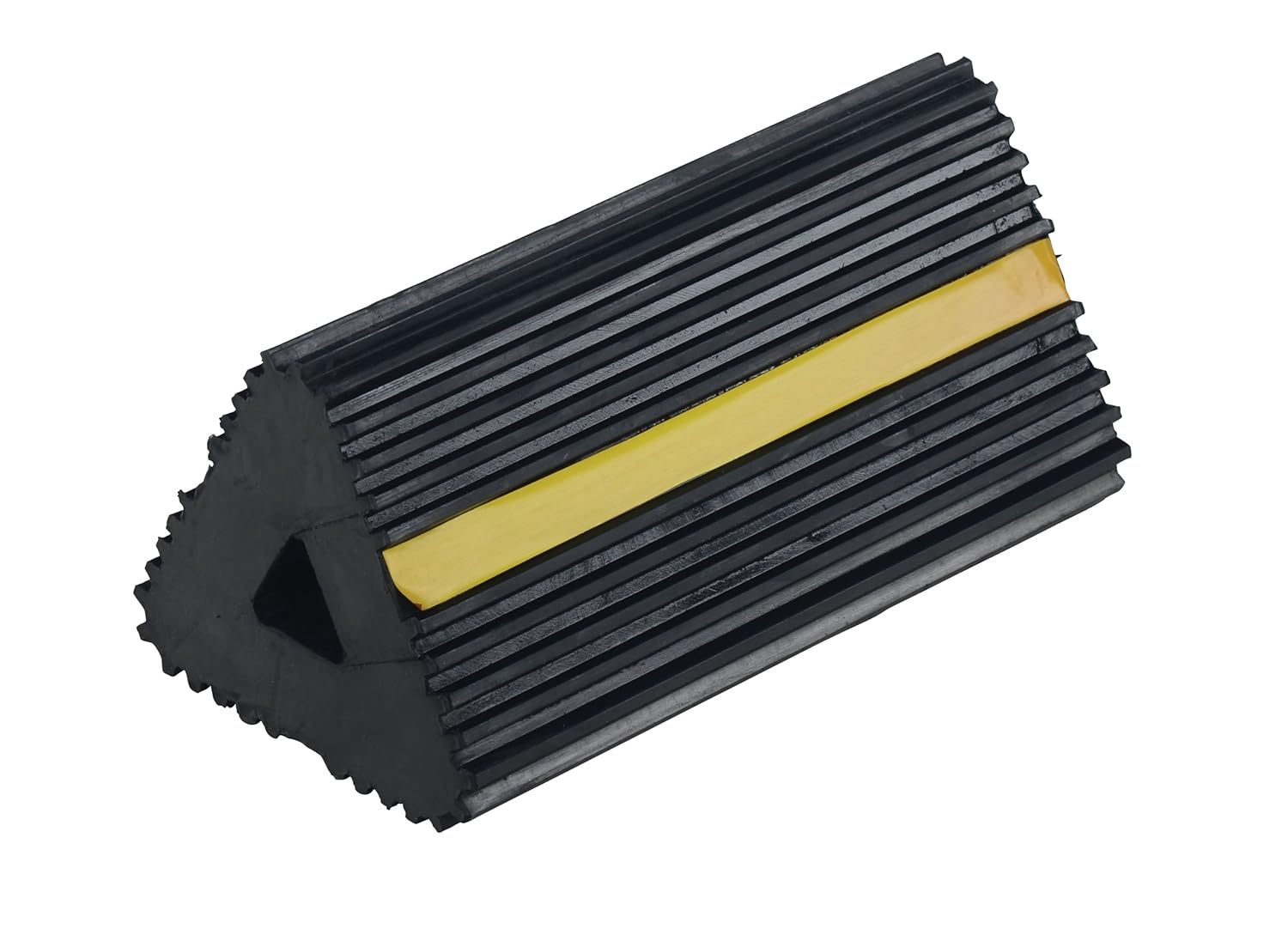 Vestil EX-13 Extruded Rubber Wheel Chock 6-1/2 In. x 12 In. x 5-3/4 In. Black