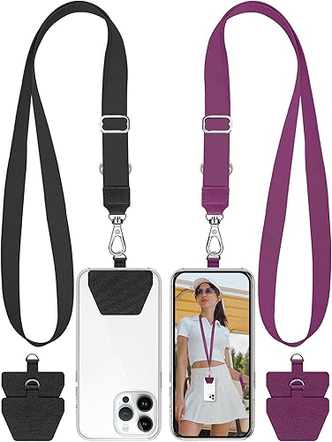 SHANSHUI Cordón para teléfono, correa para el cuello y correa de muñeca universal para anclaje de teléfono, compatible con todos los teléfonos