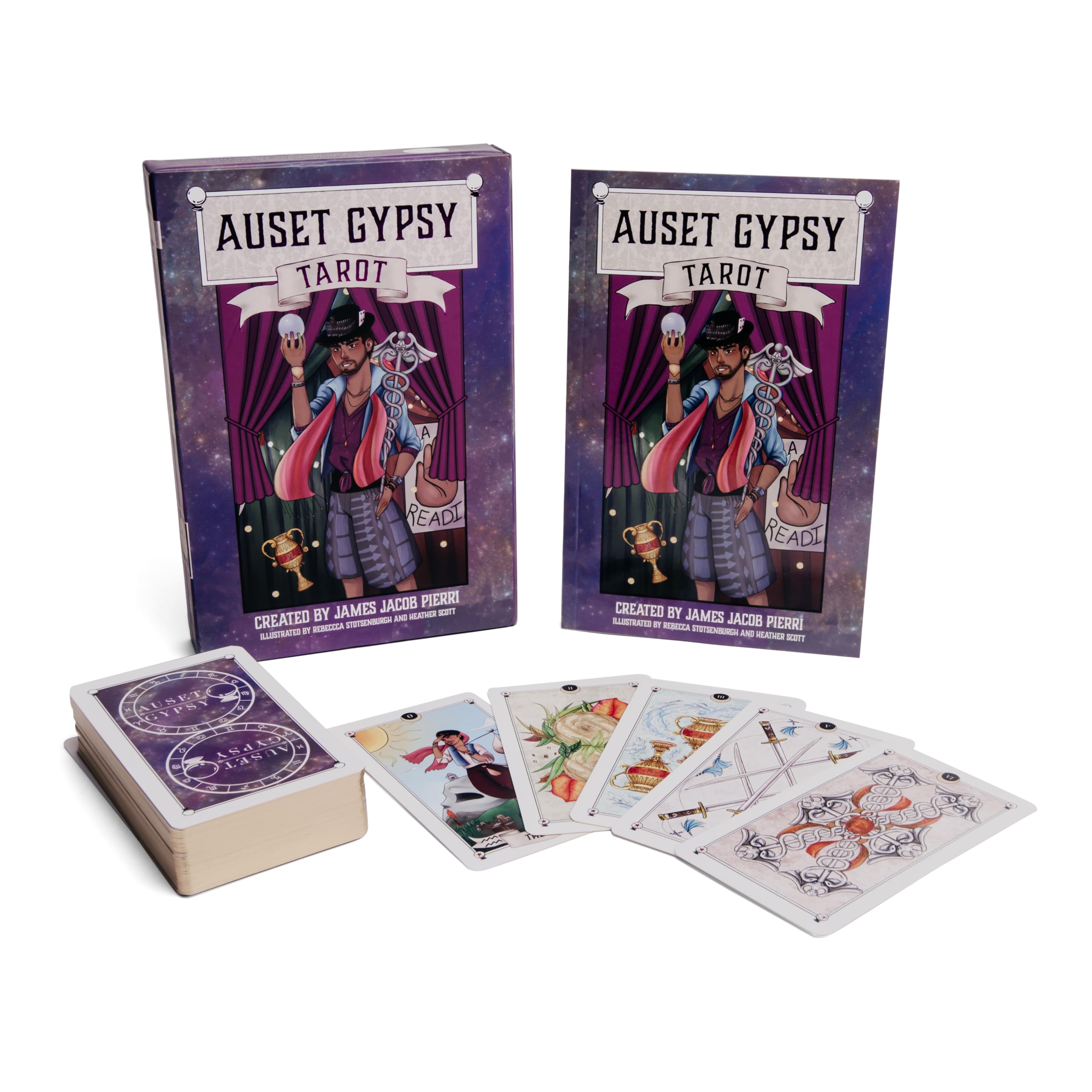 Auset Gypsy Tarot: (Tarot Kit Box Set with 78 Cards and Guide Book)