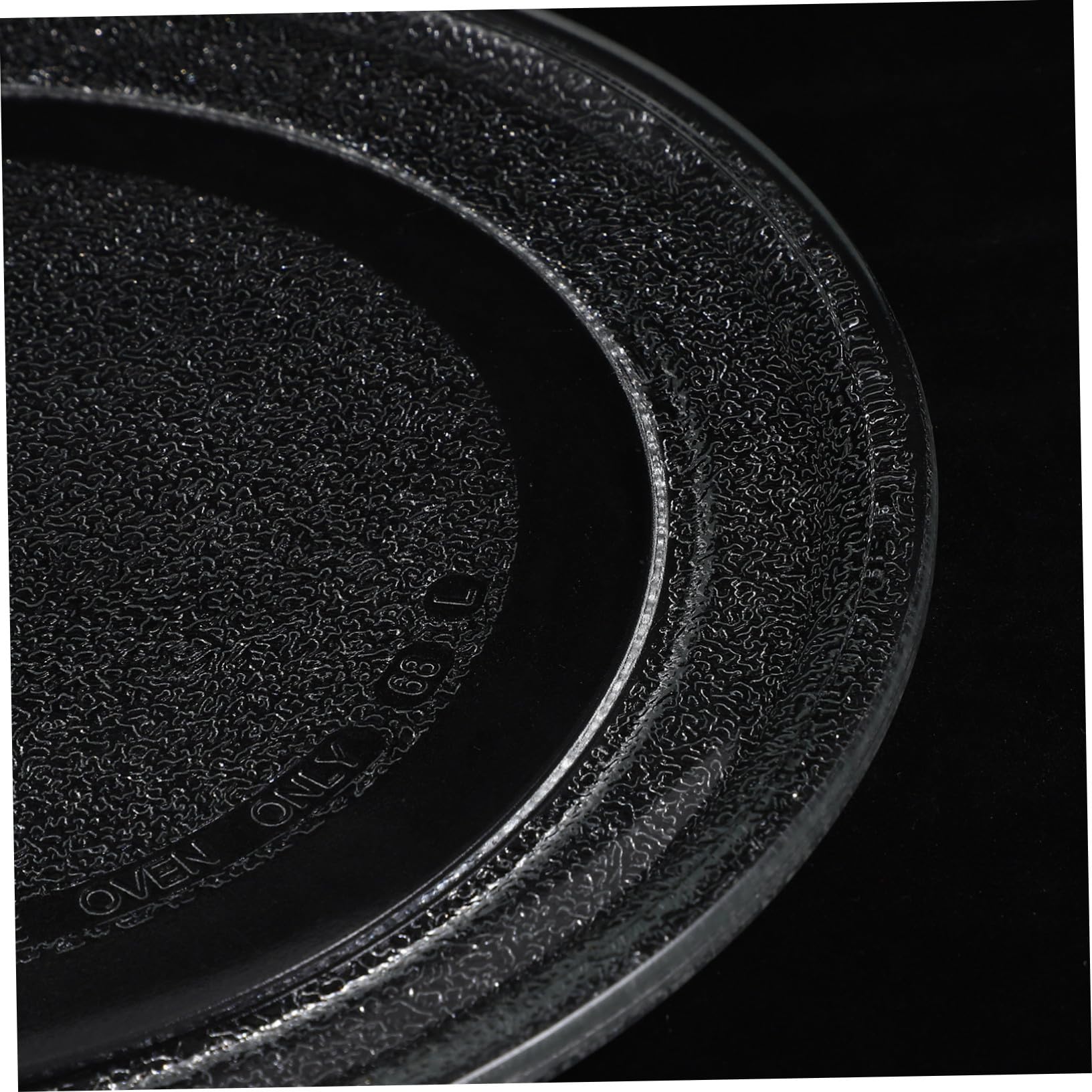 Gatuida Plato Giratorio Fácil de Limpiar para Microondas de Vidrio de 24.5 Cm y Sencillo de Instalar Blanco para Uso en Horno Microondas