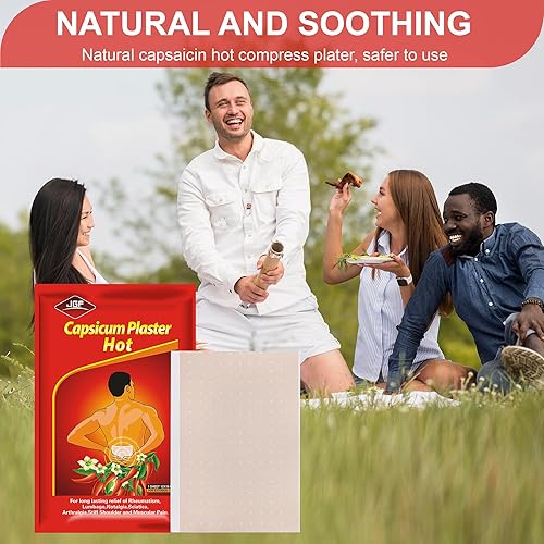 Miniatura 7 de 50 parches de capsaicina, parche de pimiento caliente de 4.72 x 7.08 pulgadas