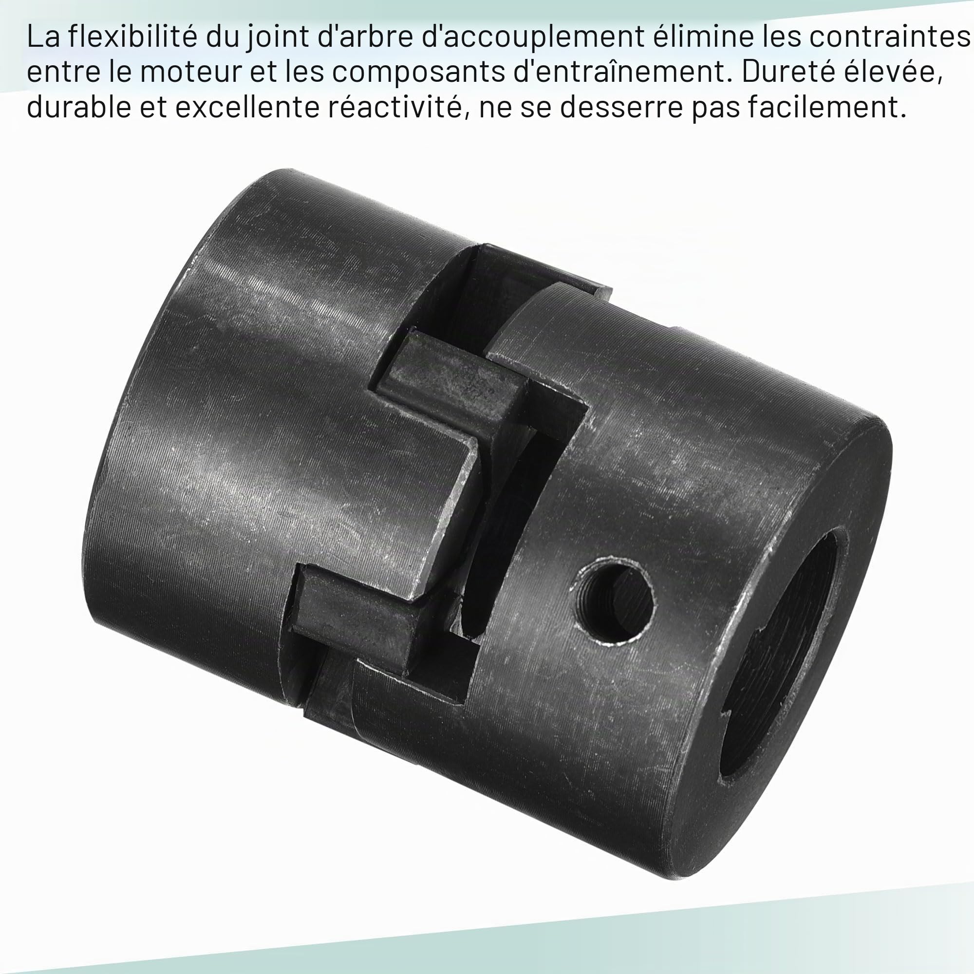 sourcing map Flexible Accouplement Arbre 25mm à 25mm 51mm x 44mm Moteur Coupleur Joint