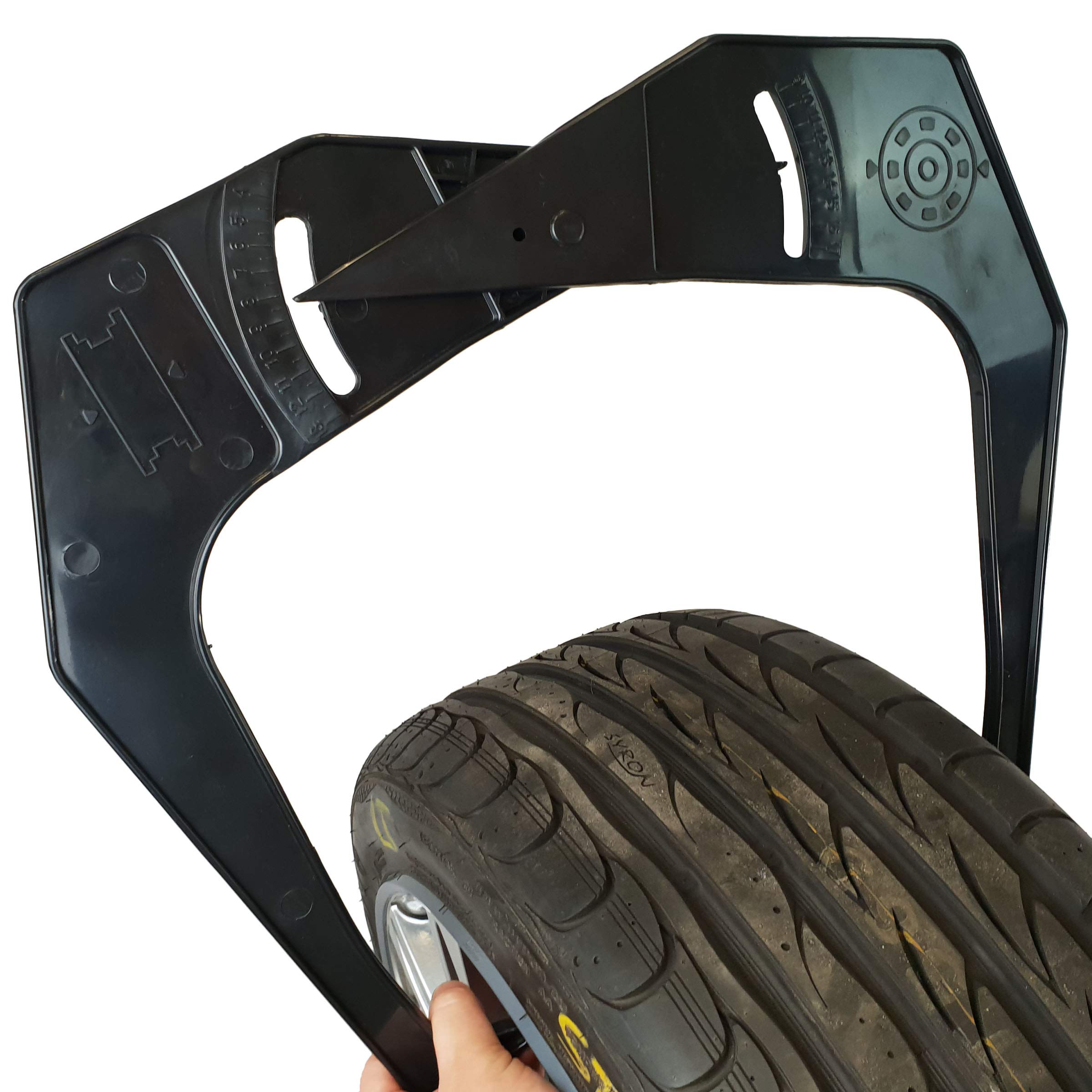STIX Mesureur Écartement (Compas) pour Jantes Auto Moto Outil de Calibrage et de Prise de Mesure 3.5-12/9-16 - Matériau Composite Renforcé