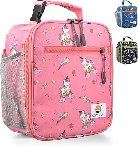 Lonchera para niños, lonchera térmica de alta calidad para niñas y niños, bolsa suave mini hielera térmica reutilizable para el trabajo, escuela,