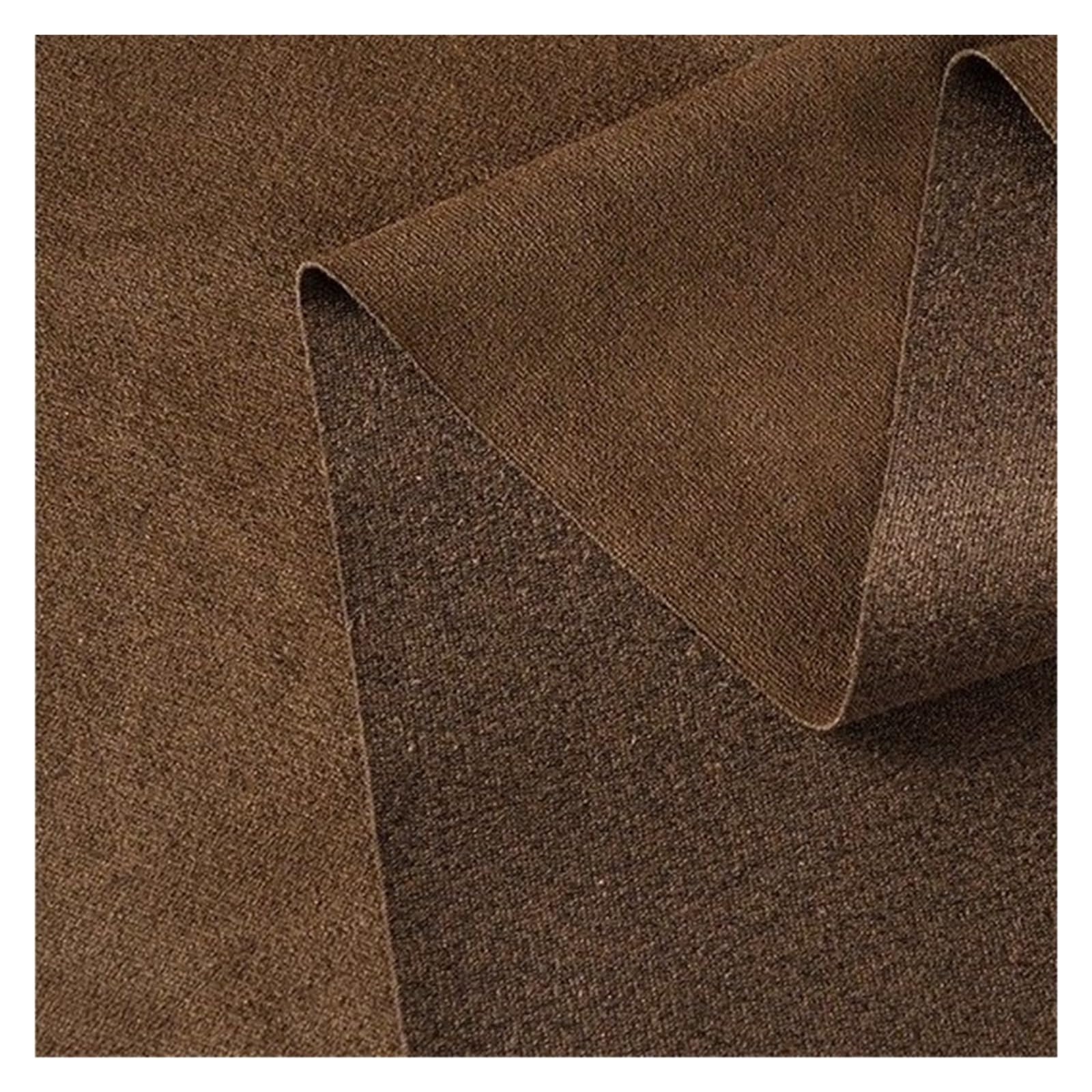 FIgpmwld Faux Suede Fabric, Stretch Brushed Faux Suede Fabric Multicolor 50x160cm DIY Garment(Chestnut Brown)