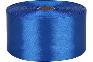 2 Inch Blue Ribbon 50 Yards Roll for Gift Wrapping, Weddings, and More