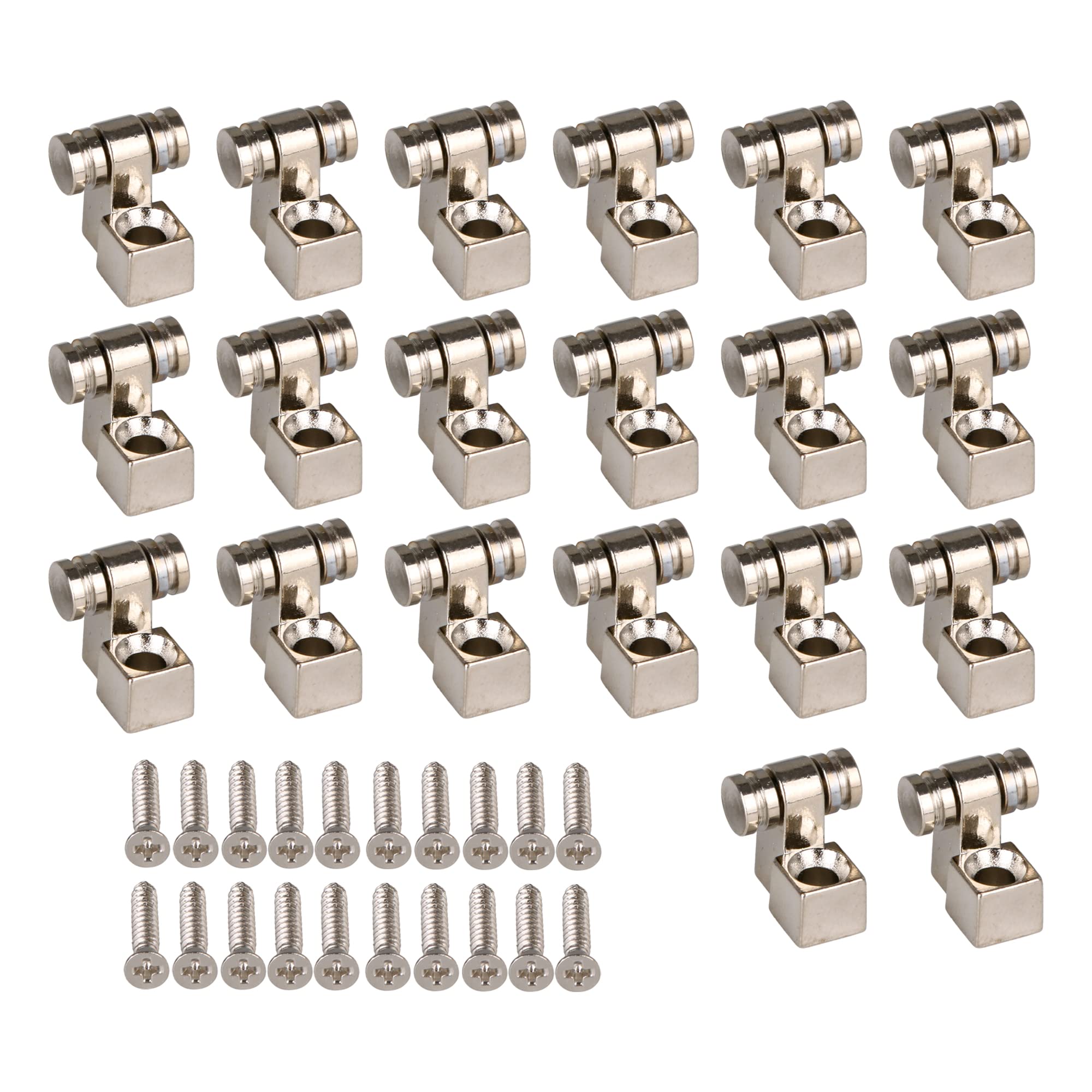 Yibuy Musical Instrument String Retainer Roller String Guides for Electric Guitar Set of 20