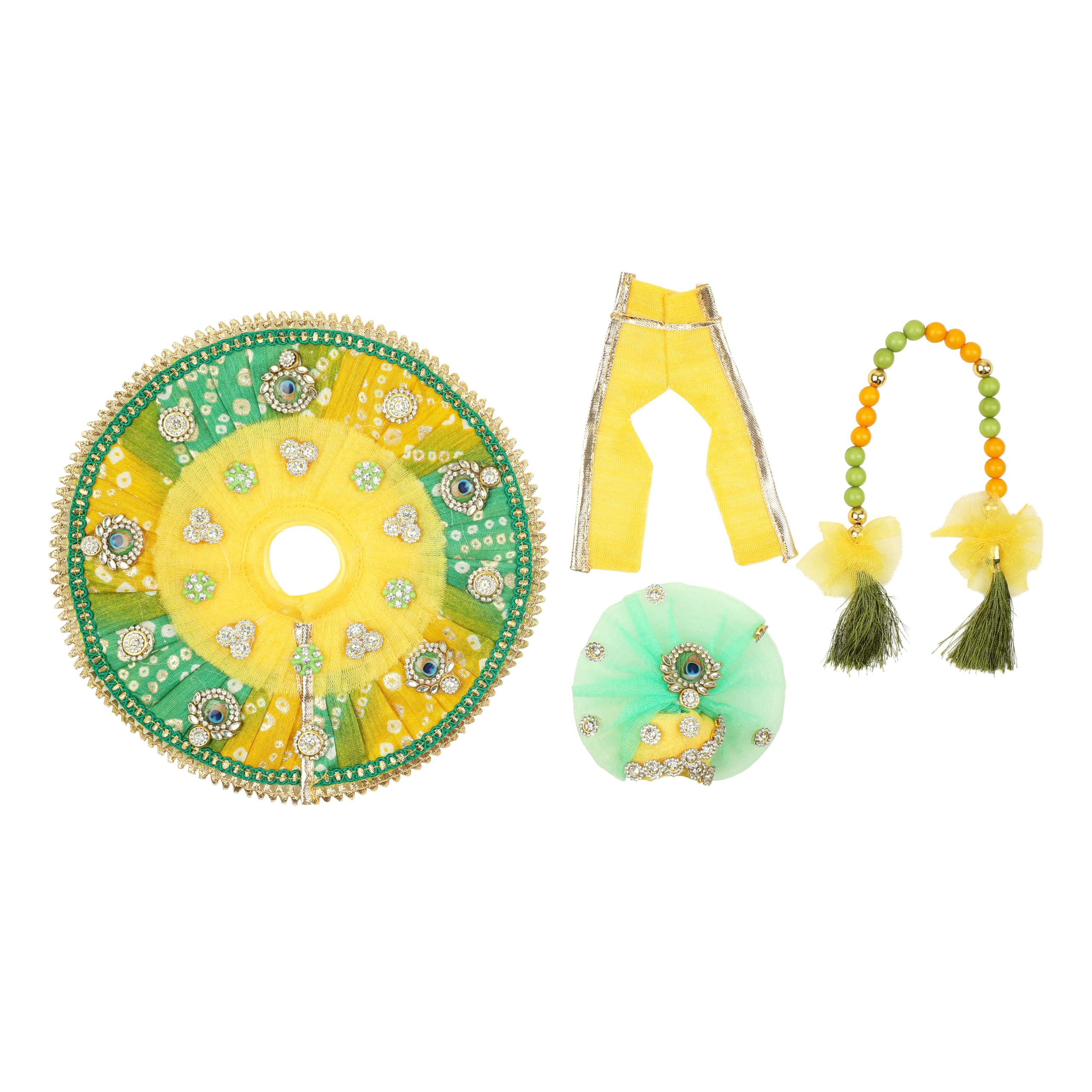 Vestido para Laddu Gopal Kanaiya en tela de diseñador: El regalo espiritual ideal