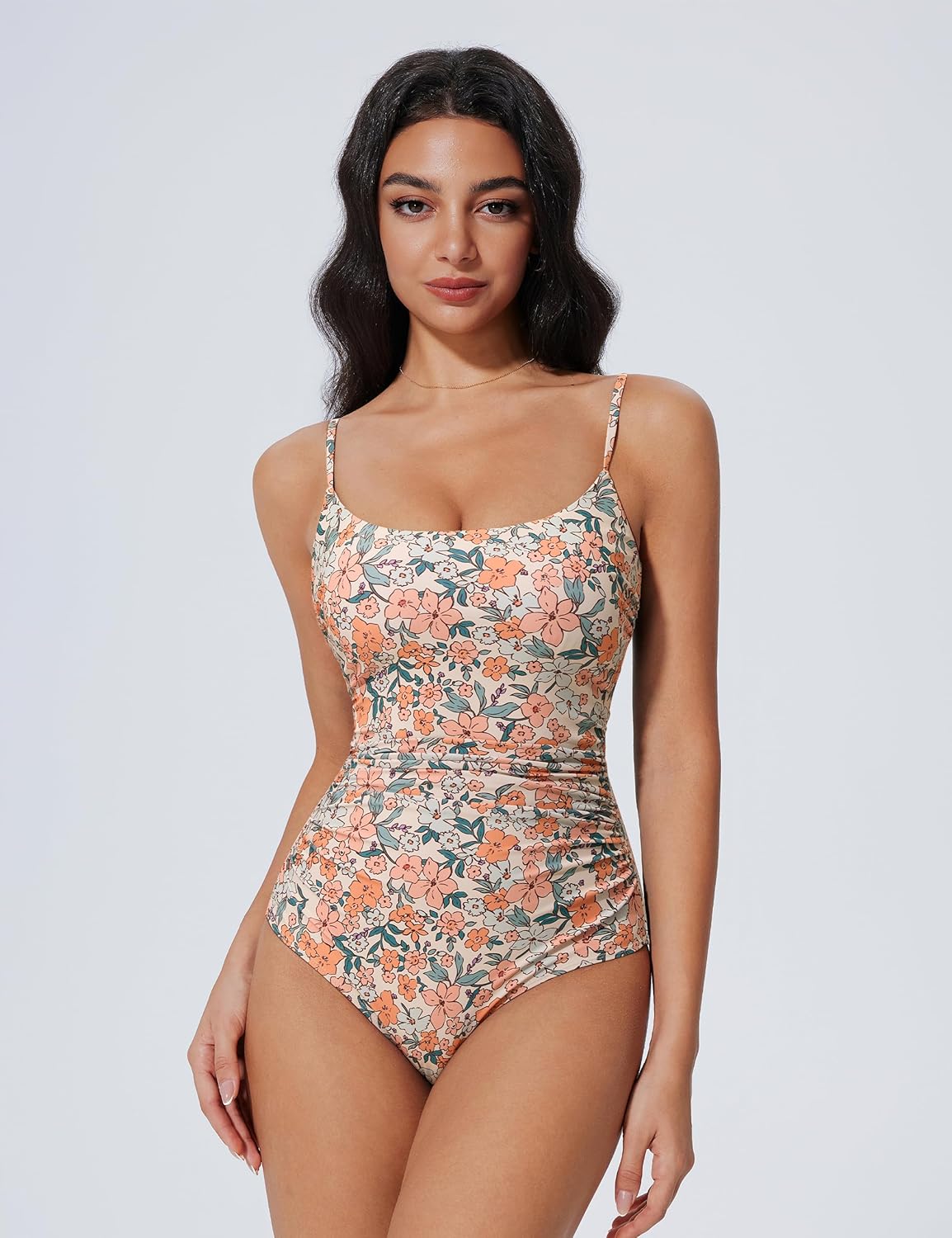 SUUKSESS Women One Piece Tummy Control Swimsuit Crisscross Backless Bathing Suit - Image 6