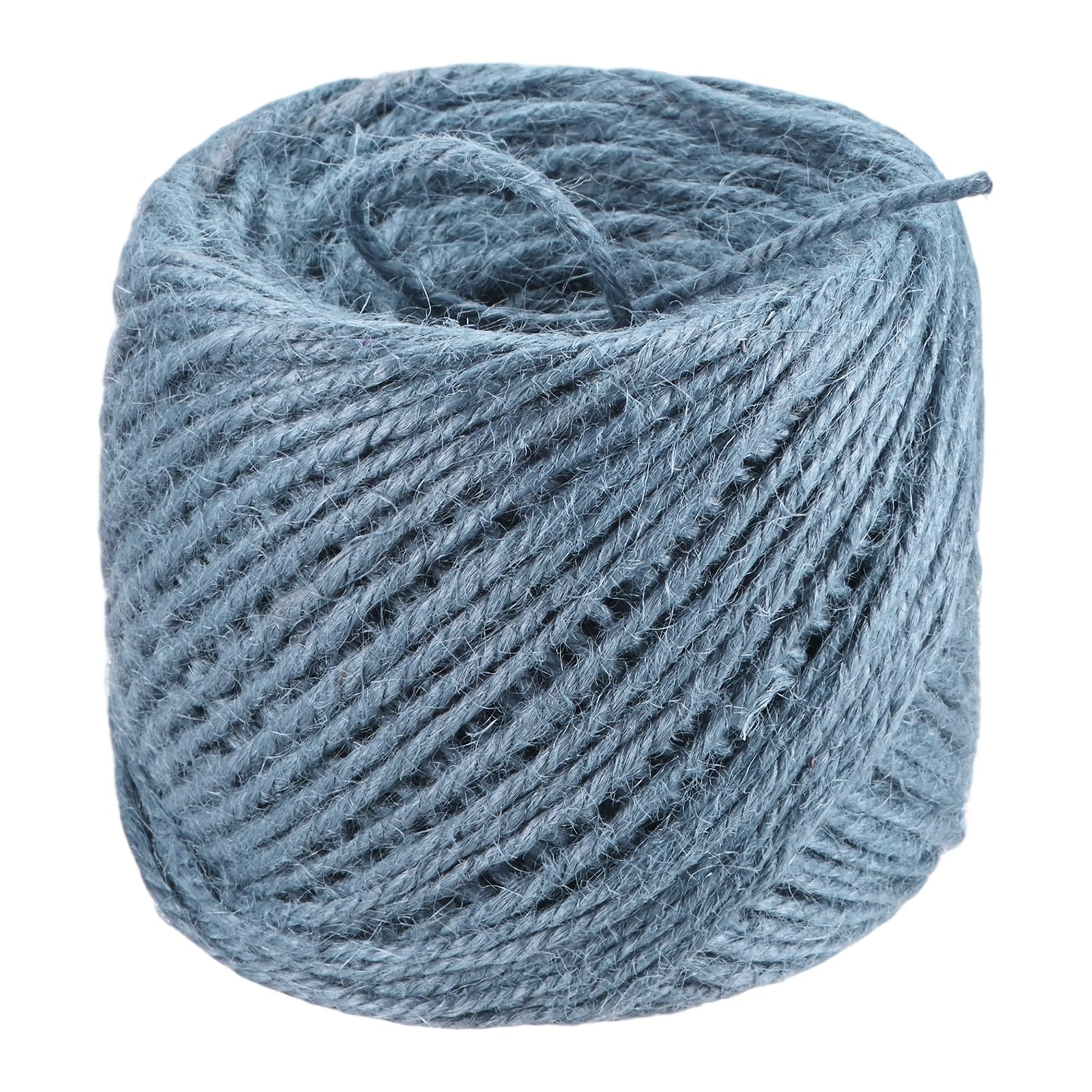 M METERXITY 1-Pack Natural Jute Twine String, 3mm x 328ft/100m Long Garden Twine Balls for Crafts/Gift Wrapping/Gardening Plants, Durable Plant Ties Thick Rope [Gray]