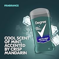 Vista 6 de Desodorante Degree Men Original sin Aluminio para Hombres, Protección contra Olores de 48 Horas, Arctic Edge 3 Onzas (Paquete de 6)