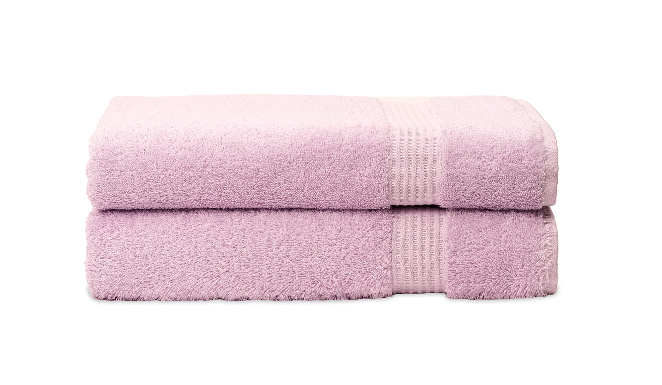 TowelSelections Soft and Absorbent Towels Cotton for Bathroom Hotel Shower Spa Gym, 2 Bath Towels Lavender