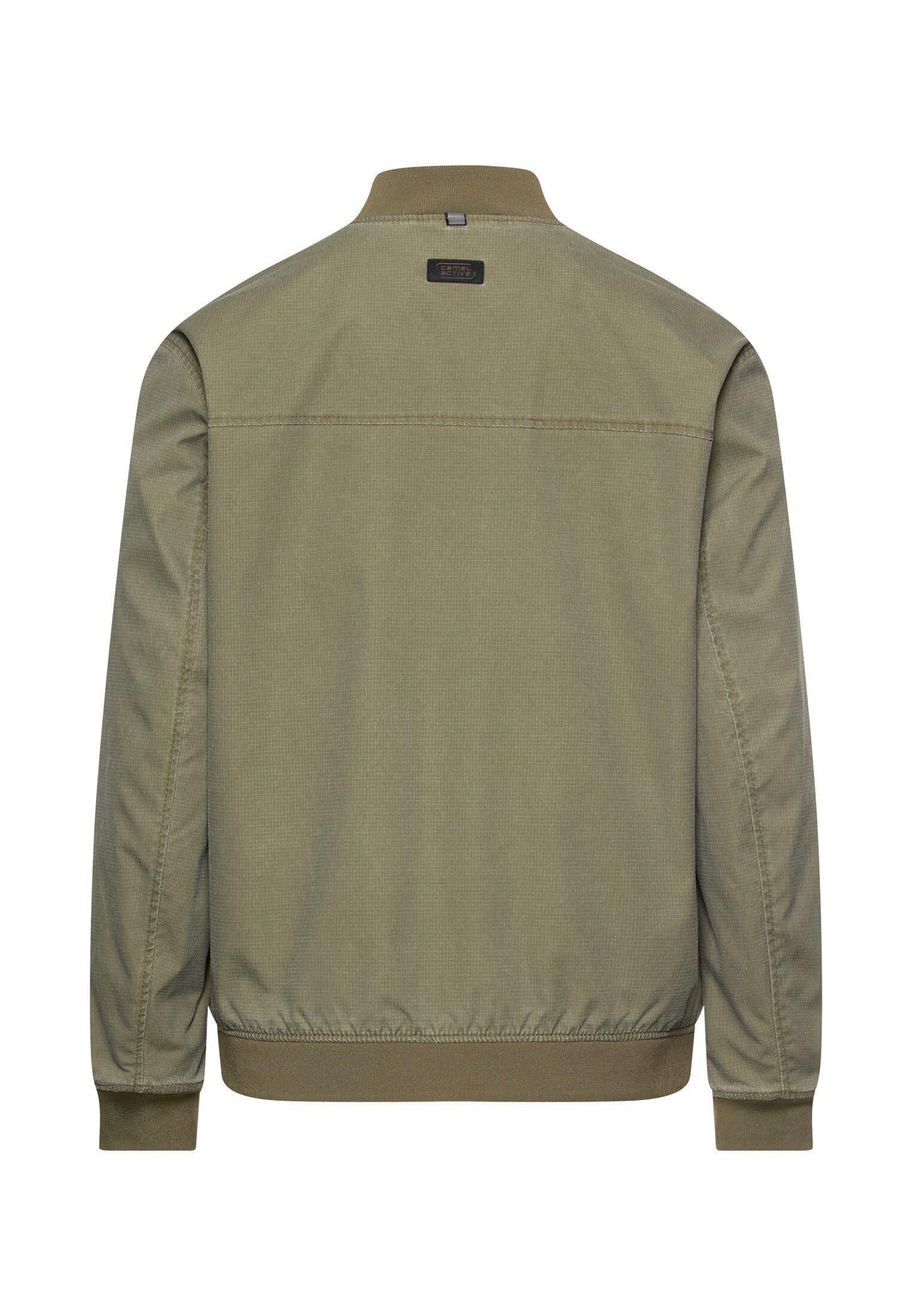camel active Herren Blouson mit Bomberkragen | Windabweisende Jacke mit Bomberkragen aus strapazierfähigem Ribstop im Regular Fit für Freizeit und Alltag