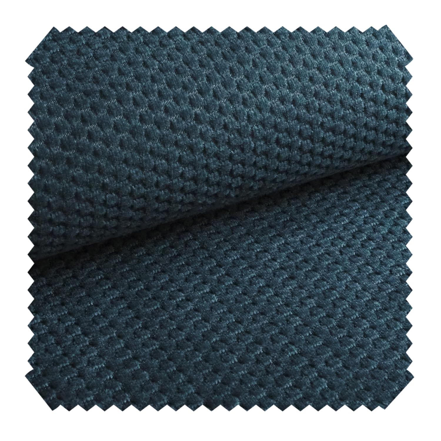 novely® MAKAO Velours Polsterstoff – Wabenmuster (Kachel-Optik) in Saphir Blau, 1 Laufmeter