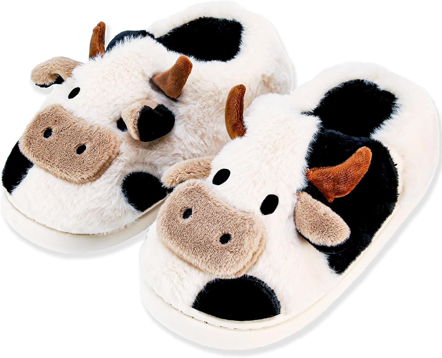 Cow Slippers Women & Men - Cozy Cartoon Design