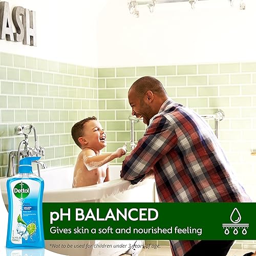 Miniatura 6 de Dettol - Jabón líquido corporal y gel de ducha fresco, Jabón corporal con menta y bergamota, 16.90 fl oz (paquete de 1)