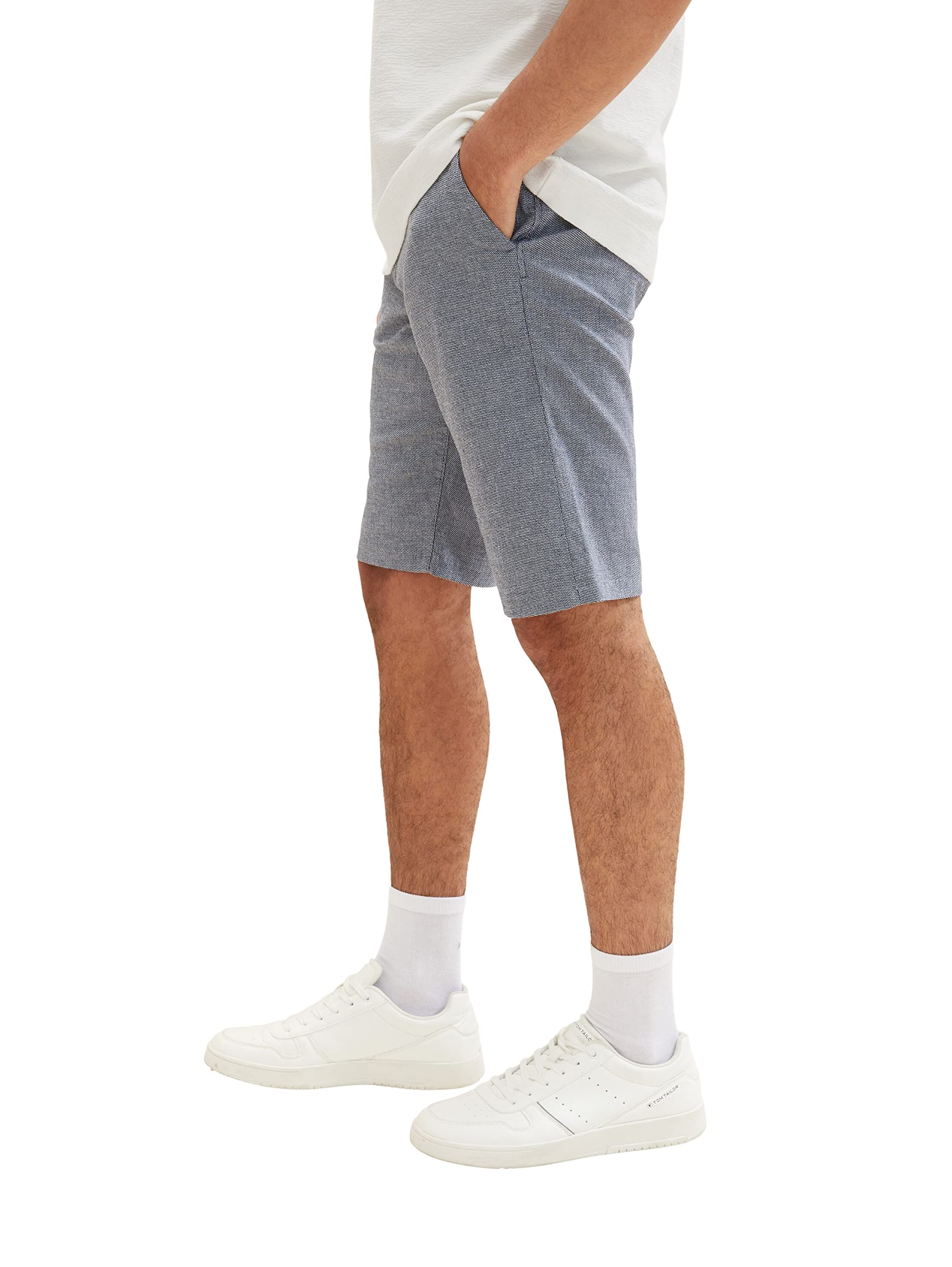 TOM TAILOR Herren Slim Chino Bermuda Shorts mit Gürtel – Ansicht 2