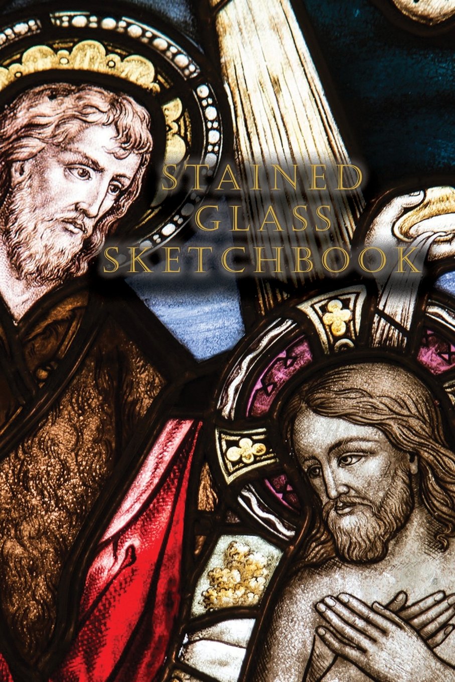 Stained Glass Sketchbook: 6in x 9in Grid Sketchbook with 50 Pages