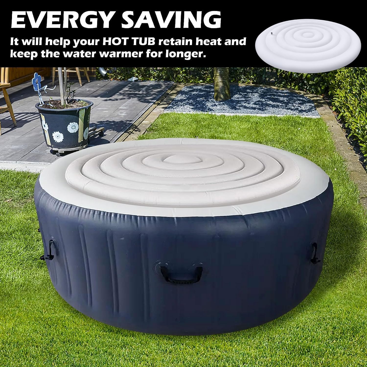 Coleman Spa Cover Ft Inflatable Round Hot Tub Cover Energy