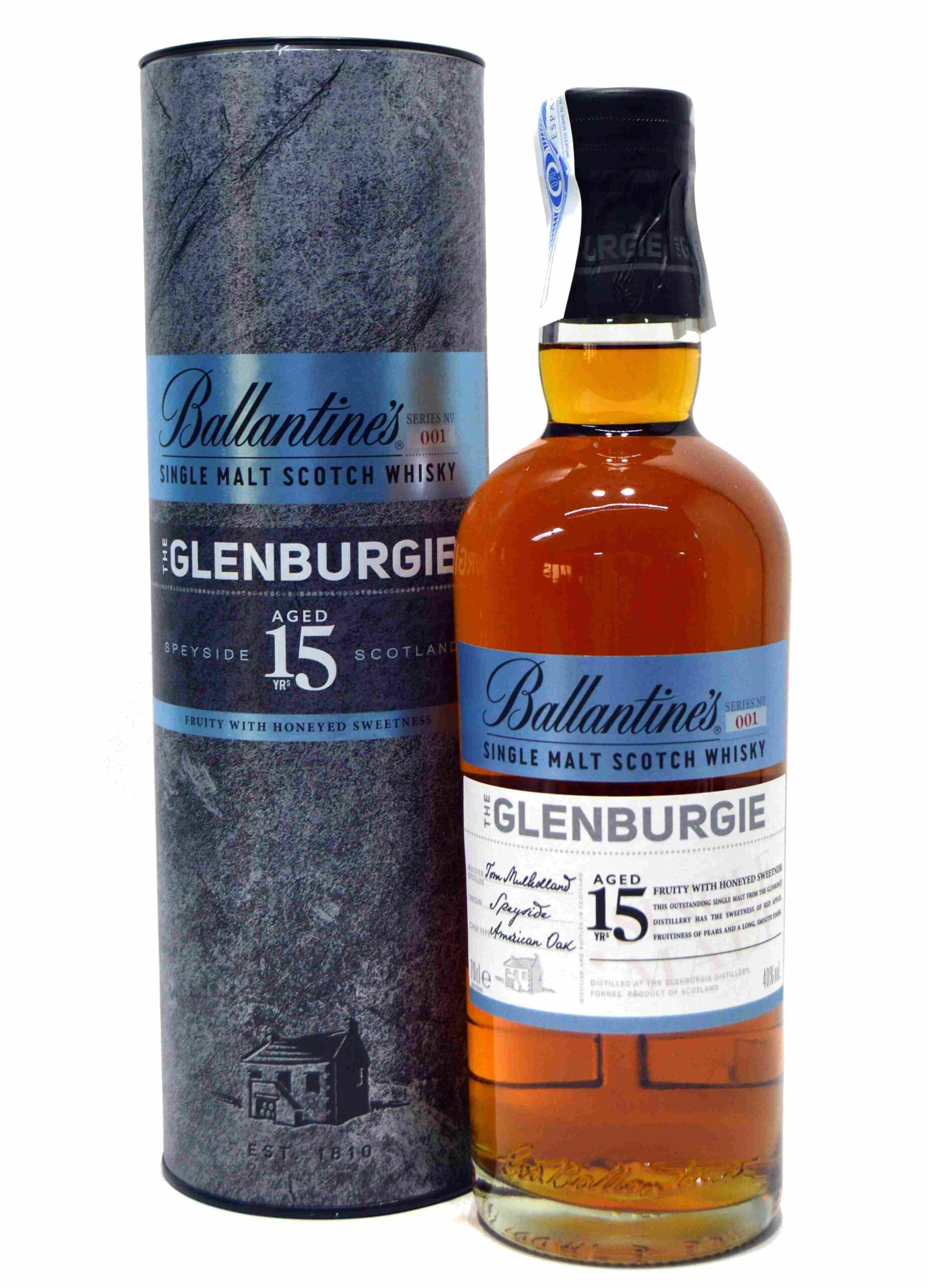 Ballantine's Glenburgie 15年 700ml Glenburgie 15 Year Old Single Malt Scotch Whisky - Ballantine's