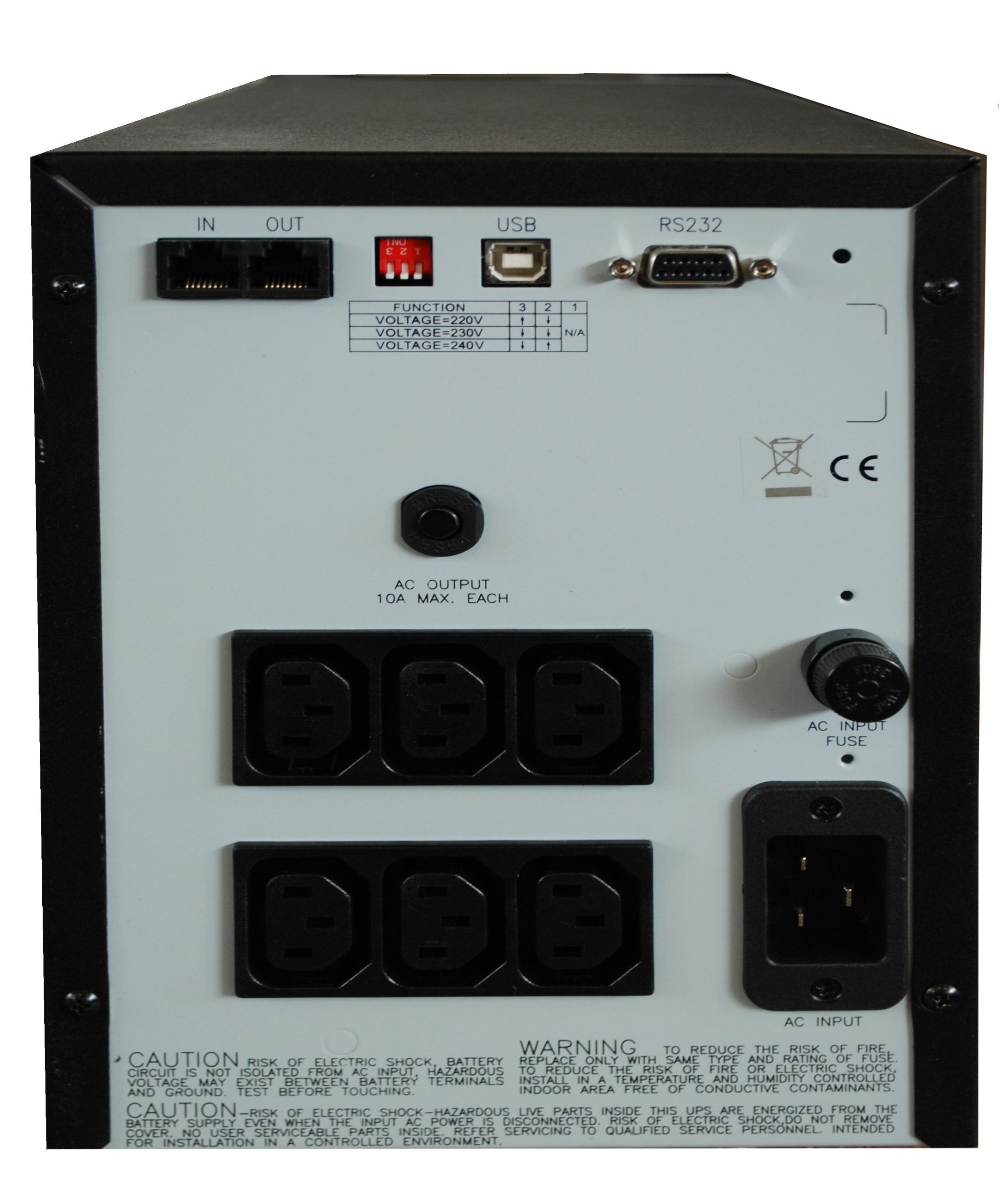ELIT ups - Gruppo di continuità 2000VA / 1200W monofase interattivo Onda sinusoidale USB & RS232 - ups 2000VA Queen