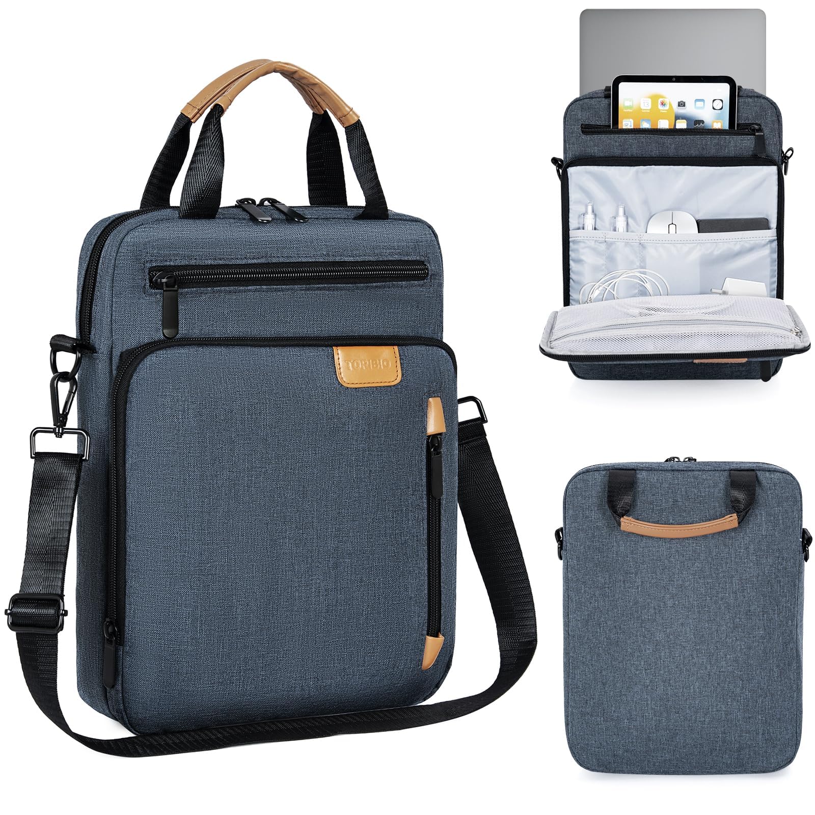 TORIBIO 15 Inch Laptop Sleeve Bag Padded Travel Carrying Case