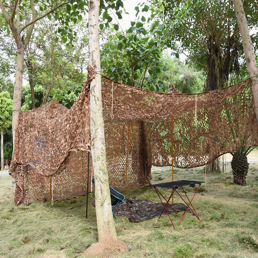 150D Malla Camuflaje Red Caza Estor para Caza Parasol Decoración Valla Fiesta — view 5