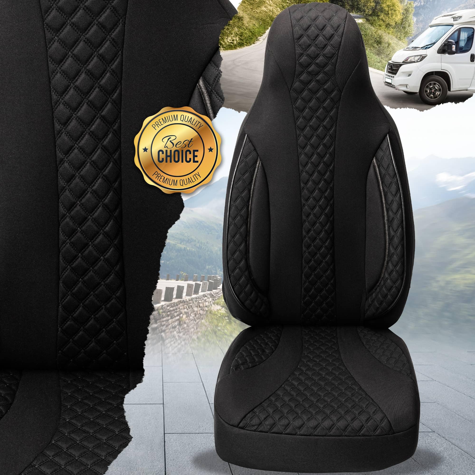 BREMER SITZBEZÜGE Wohnmobil Schonbezüge für Globecar Campscout Elegance WPL404