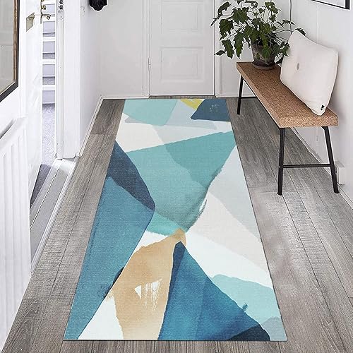 Miniatura 2 de Alfombra de pasillo estrecha moderna y lavable alfombra larga para pasillo cocina dormitorio sala de estar balcón tapete de paso de 315 x 1575in394