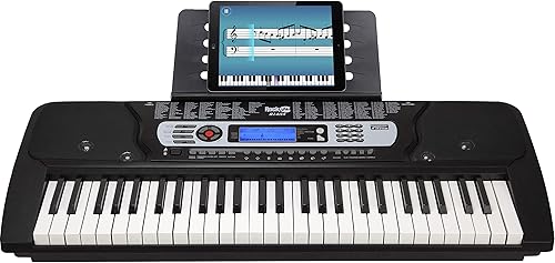 Miniatura 4 de RockJam Teclado electrónico portátil de 54 teclas con pantalla LCD interactiva e incluye aplicación de enseñanza de piano Maestro con 30 canciones