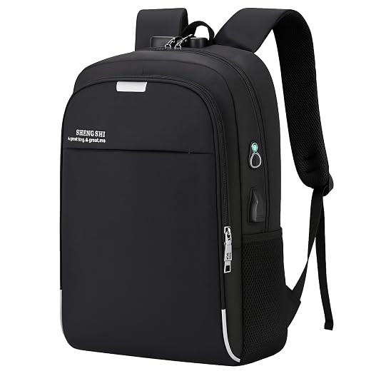 Mochila Executiva Unissex para Notebook até 15.6” - com Entrada USB e Passa-fio para fone – Ideal para Faculdade, Trabalho e Viagens – Antifurto, Reforçada e Confortável - Masculina e Feminina